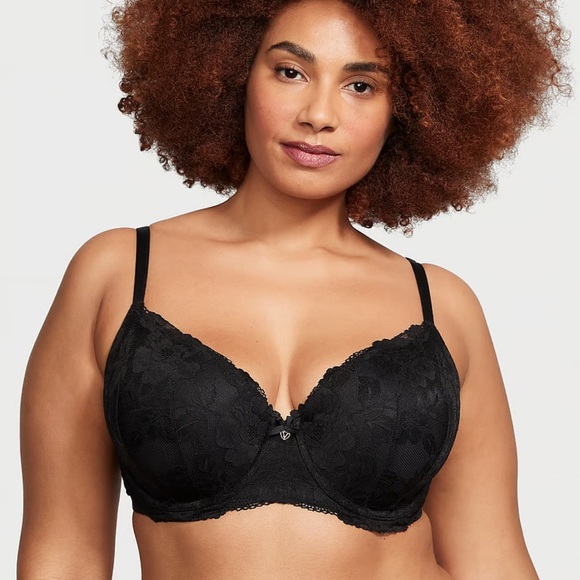 Victoria Secret Lightly Lined Lace-Cup Demi Bra - Picture 3 of 6